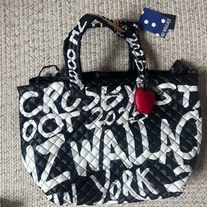 NWT MZ Wallace 25-Year Anniversary Print Large Metro Tote with Apple Charm